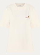 Carhartt WIP T-shirt van biologisch katoen met logoborduring