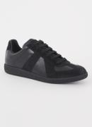 Maison Margiela Replica sneaker van lamsleer met suède details