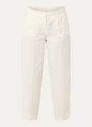 Selected Barrel high waist loose fit pantalon van linnen