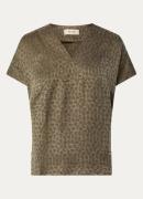 Mos Mosh MMMargie top in lyocellblend met paisley dessin