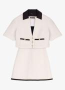 Maje 2-in-1 mini jurk met tweed-look en lurex