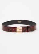 Essentiel Antwerp Riem van leer met slangenprint