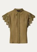 Copenhagen Muse Molly blouse in lyocellblend met broderie