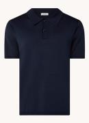 Sandro Regular fit fijngebreide polo met stretch