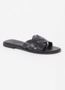 L.K.Bennett Amara slipper van leer