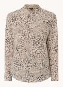 Rails Kate blouse van zijde met panterprint