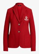 Ralph Lauren Blazer van piqué katoen met metallic logoborduring