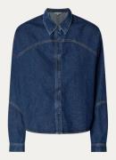 French Connection Archie cropped blouse van denim
