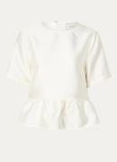 Neo Noir Alva top met volant
