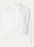 Fabienne Chapot Flore cropped tuniek met opengewerkt detail en elastis...