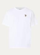 forét Fish T-shirt met logoborduring