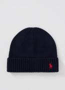 Ralph Lauren Fijngebreide muts van wol met logoborduring