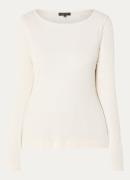 Claudia Sträter Longsleeve in kasjmierblend met lange mouwen