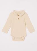 Donsje Amsterdam Paulo ribgebreide romper met kraag