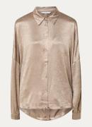 Summum Blouse van satijn met trekkoord