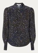 L.K.Bennett Sonya blouse van zijde met panterprint