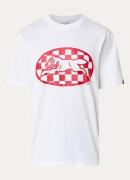 ICECREAM Checker Running Dog T-shirt met print