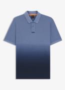 BOSS Regular fit polo met dip-dye effect