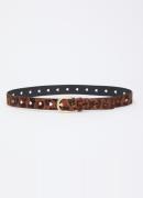 Fabienne Chapot Riem van leer met panterprint