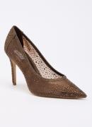 Dune London Brightest pump van mesh met strass