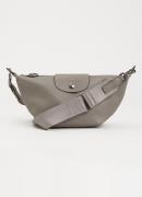 Longchamp Le Pliage crossbodytas van leer