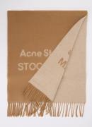 Acne Studios Sjaal van wol met logoprint 180 x 40 cm
