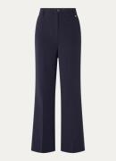 JOSH V Kate high waist wide fit pantalon met steekzakken