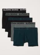 Björn Borg Boxershorts met logoband in 5-pack