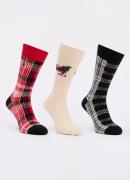 Ralph Lauren Sokken van wol met print in 3-pack giftbox