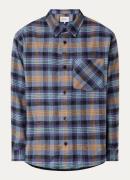 Carhartt WIP Overshirt in wolblend met ruitdessin en borstzak