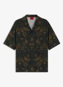 HUGO Oversized fit overhemd met grafische print