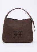 L.K.Bennett Lou Lou schoudertas van leer met logo