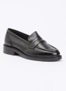 Dune London Wide Fit Giya loafer van leer