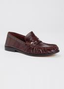 Dune London Grisella loafer van leer