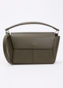 KAAI Ikon handtas van leer met afneembare schouderriem