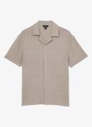 Reiss ACKLING Cotton Textured Cuban-Collar Shirt