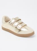 Steve Madden Daybreak sneaker van leer met metallic finish