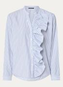 River Woods Blouse met streepprint en volant