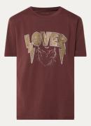 Zadig&Voltaire Edwin T-shirt met print en strass