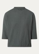 OPUS Siconi top met opstaande kraag