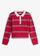 Tommy Hilfiger Polo met streepprint met logoborduring