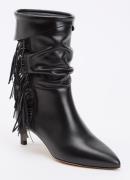 ba&sh Cardi enkellaarsje van leer