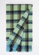 Ganni Sjaal van wol met ruitdessin 200 x 30 cm