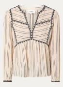 ba&sh Sunny tuniek met V-hals en streepprint