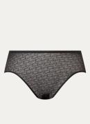 Triumph Signature Sheer hipster van mesh met logoprint