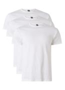 Alan Red Derby T-shirt met ronde hals in 3-pack