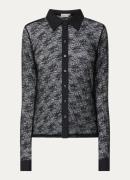 My Essential Wardrobe Rita semi-transparante blouse van kant