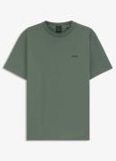 BOSS T-shirt van stretchkatoen met contrastlogo