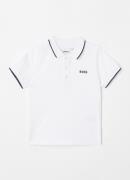 BOSS Polo van piqué katoen met logoborduring