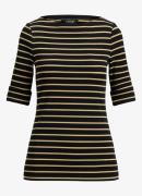 Ralph Lauren T-shirt met boothals en streepprint